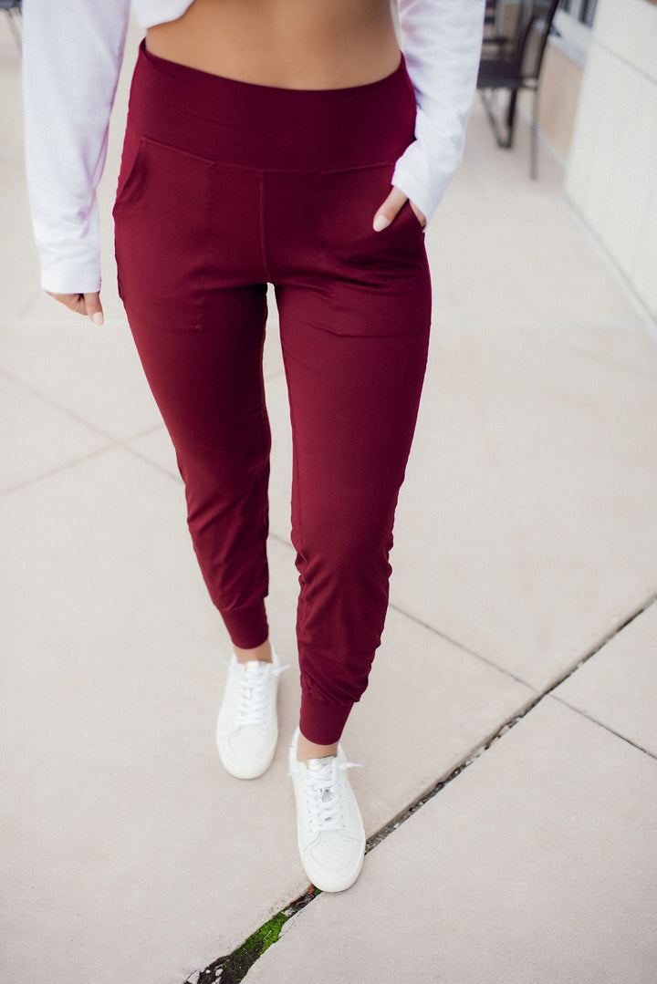 The Core Flex Joggers (Burgundy)