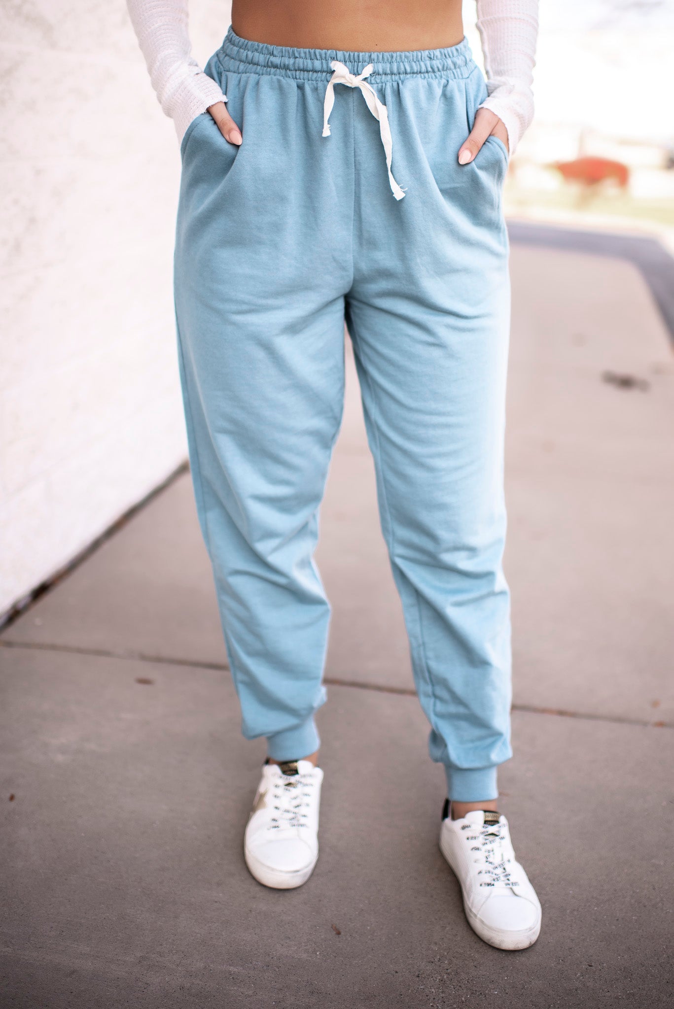 French Terry Joggers (Blue Grey)
