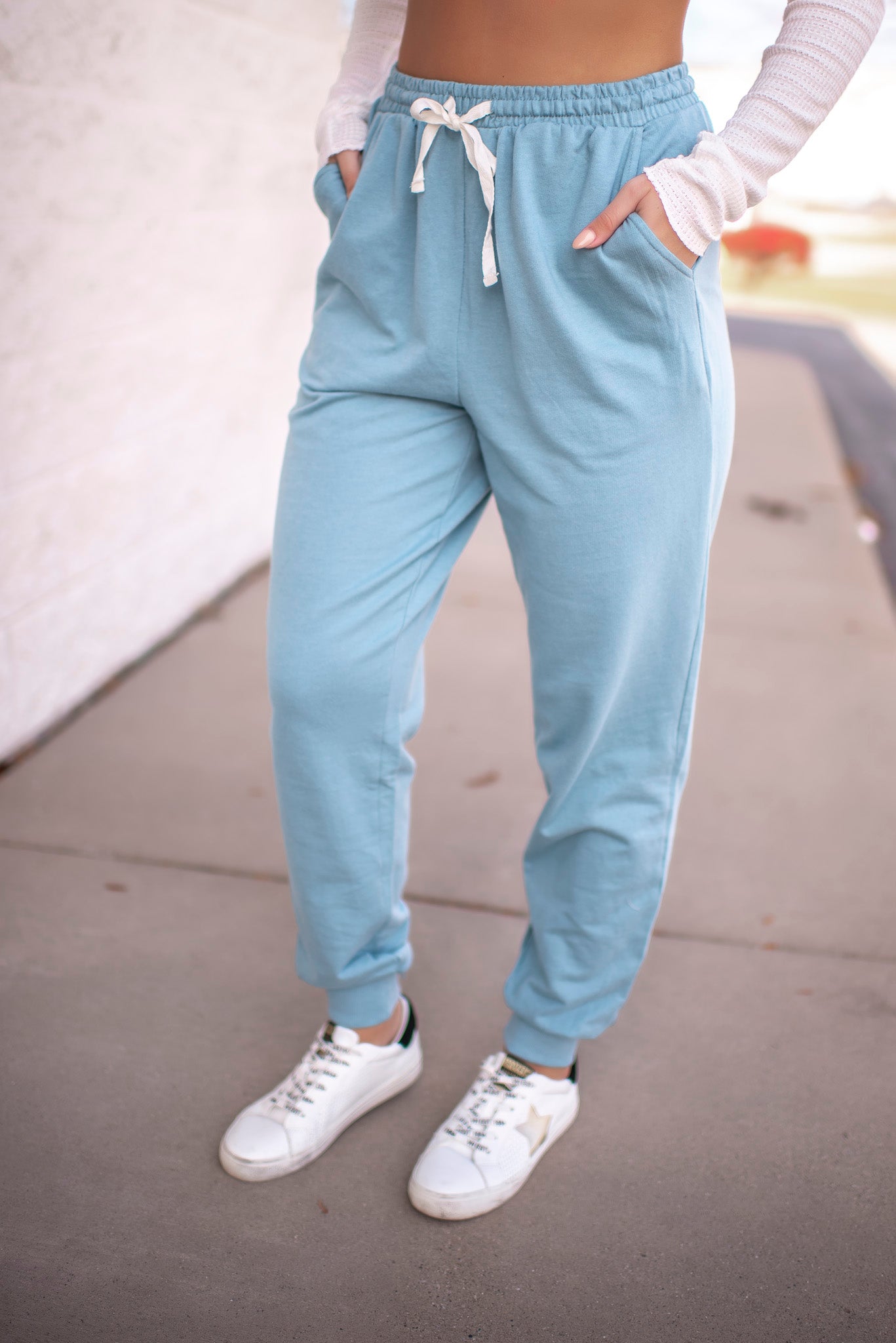 French Terry Joggers (Blue Grey)