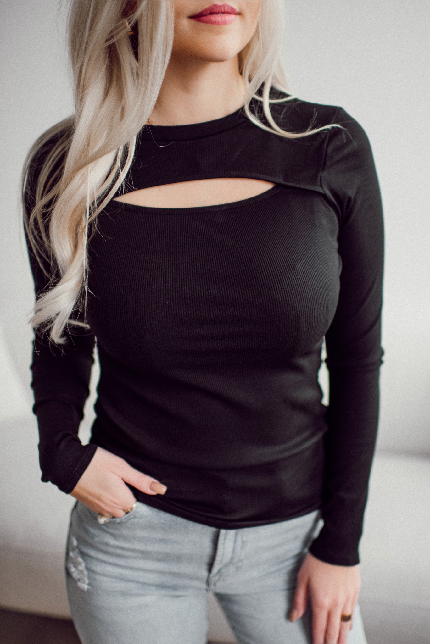 Tuning In L/S Top (Black)