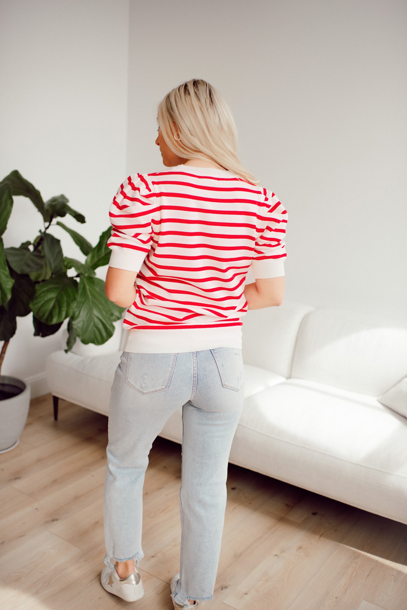 Talk About Stripes Top (Red)