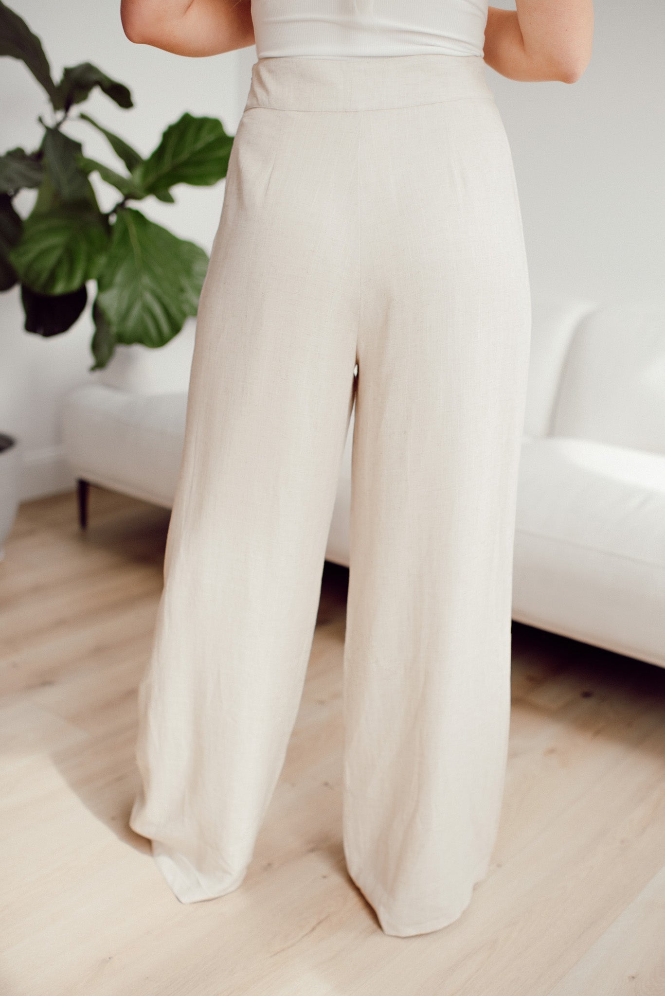 Nice Knowing You Pants (Natural Linen)