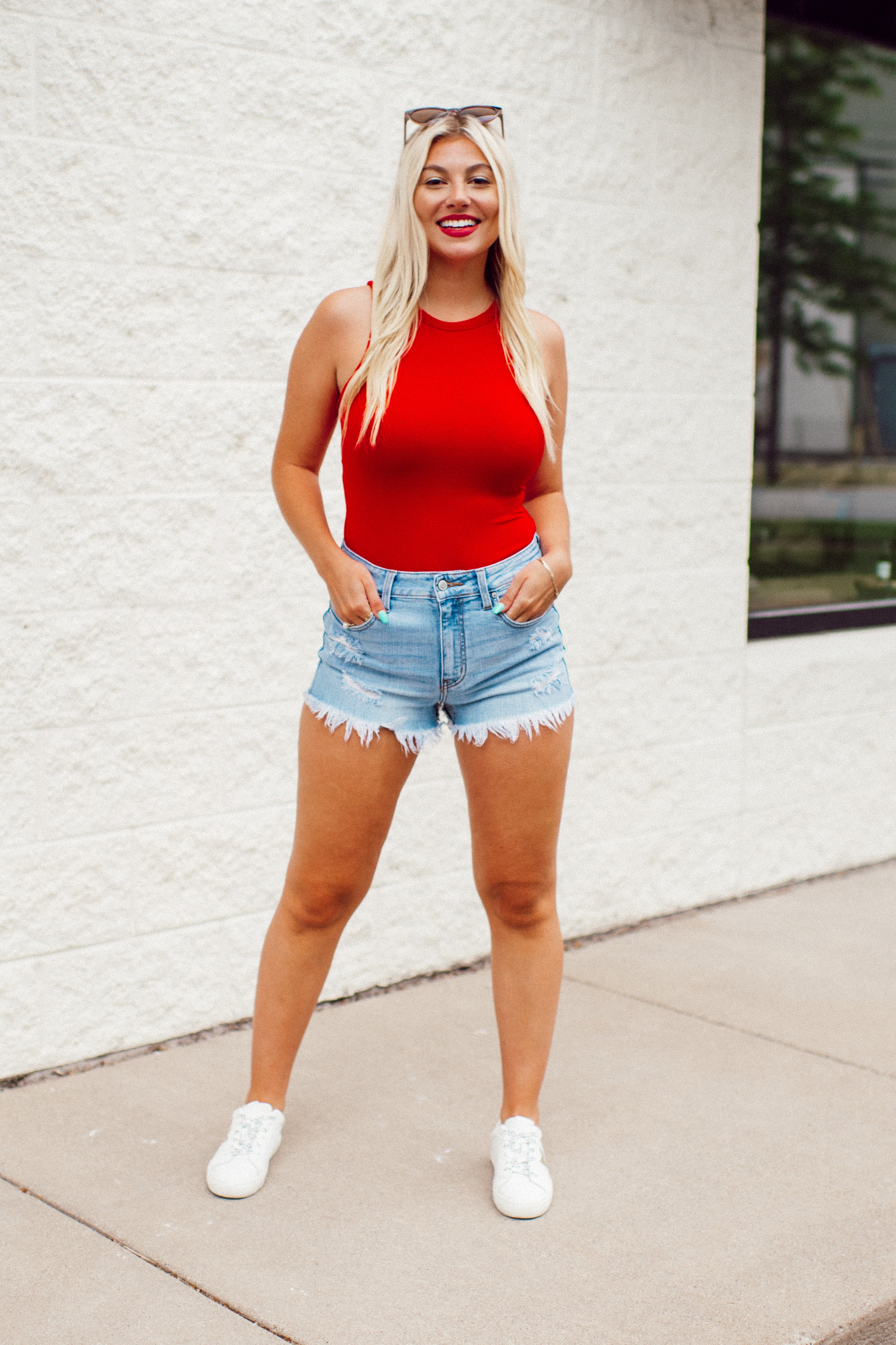 Not Over It Bodysuit (Red)