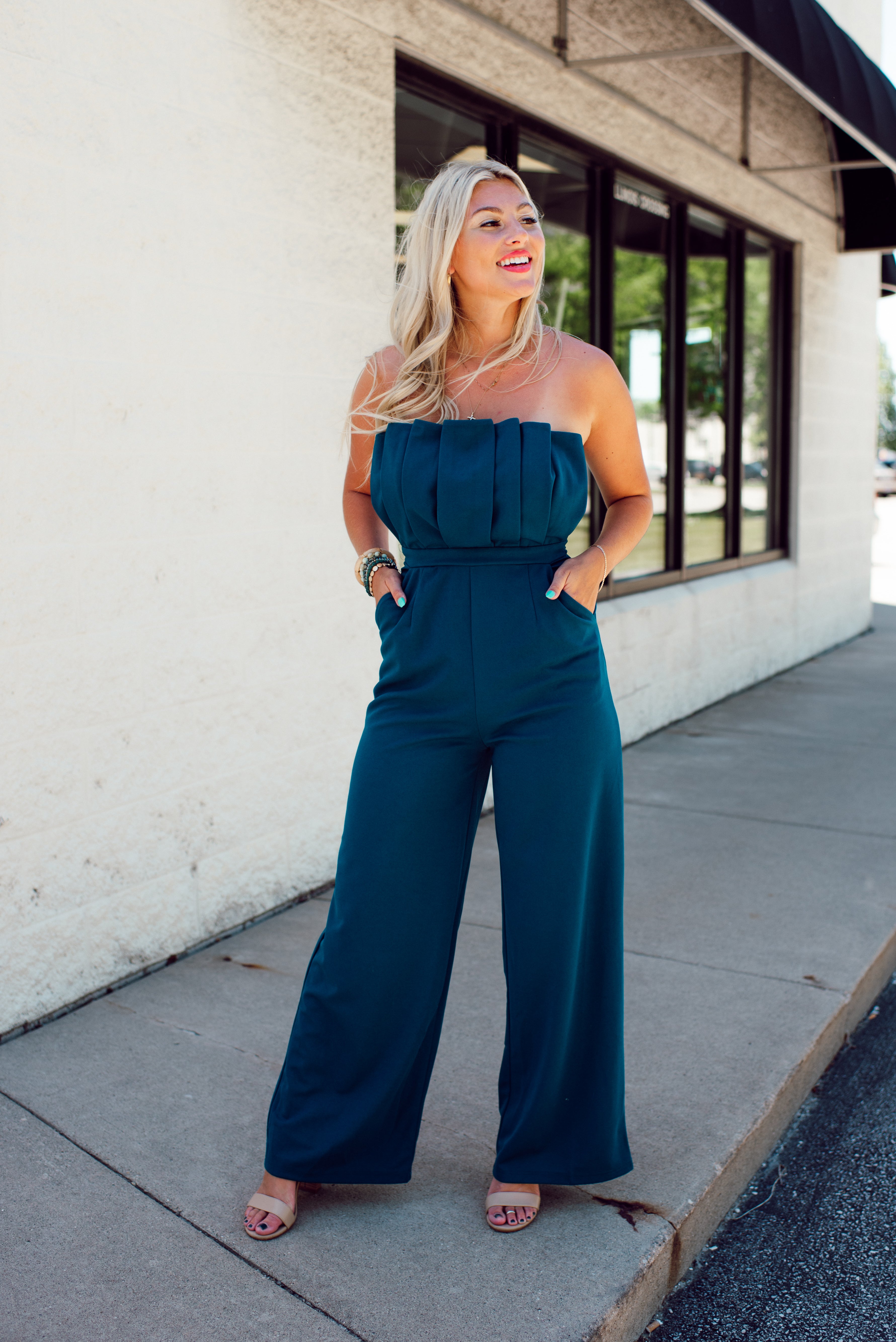 City Dreaming Jumpsuit (Teal)
