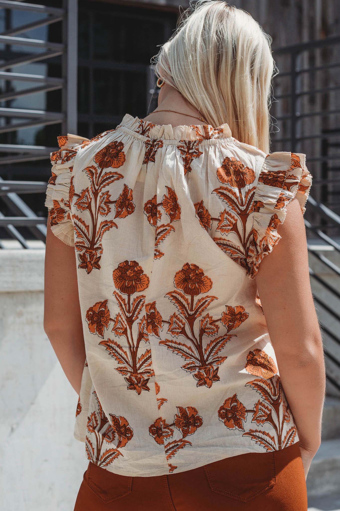 Floral Muse Blouse (Cream)