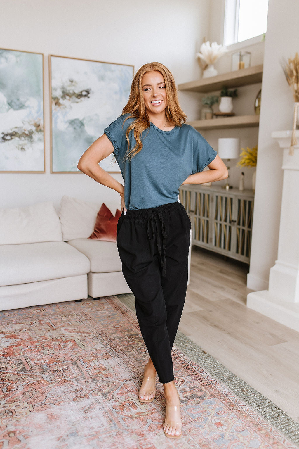 So Good Relaxed Fit Top (Dark Teal)