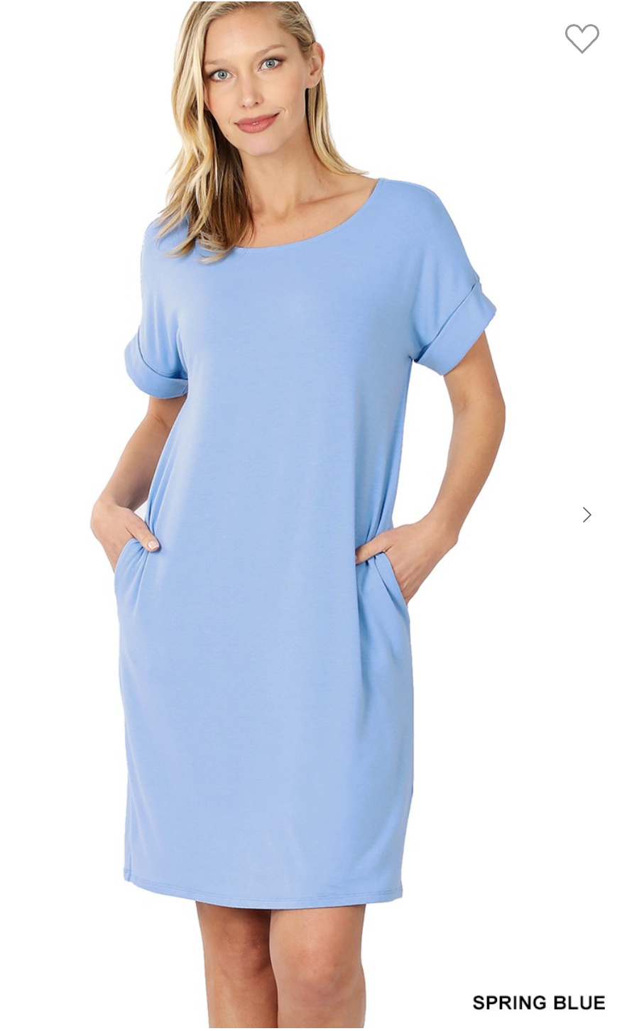 The Suzi Midi Dress (Spring Blue)