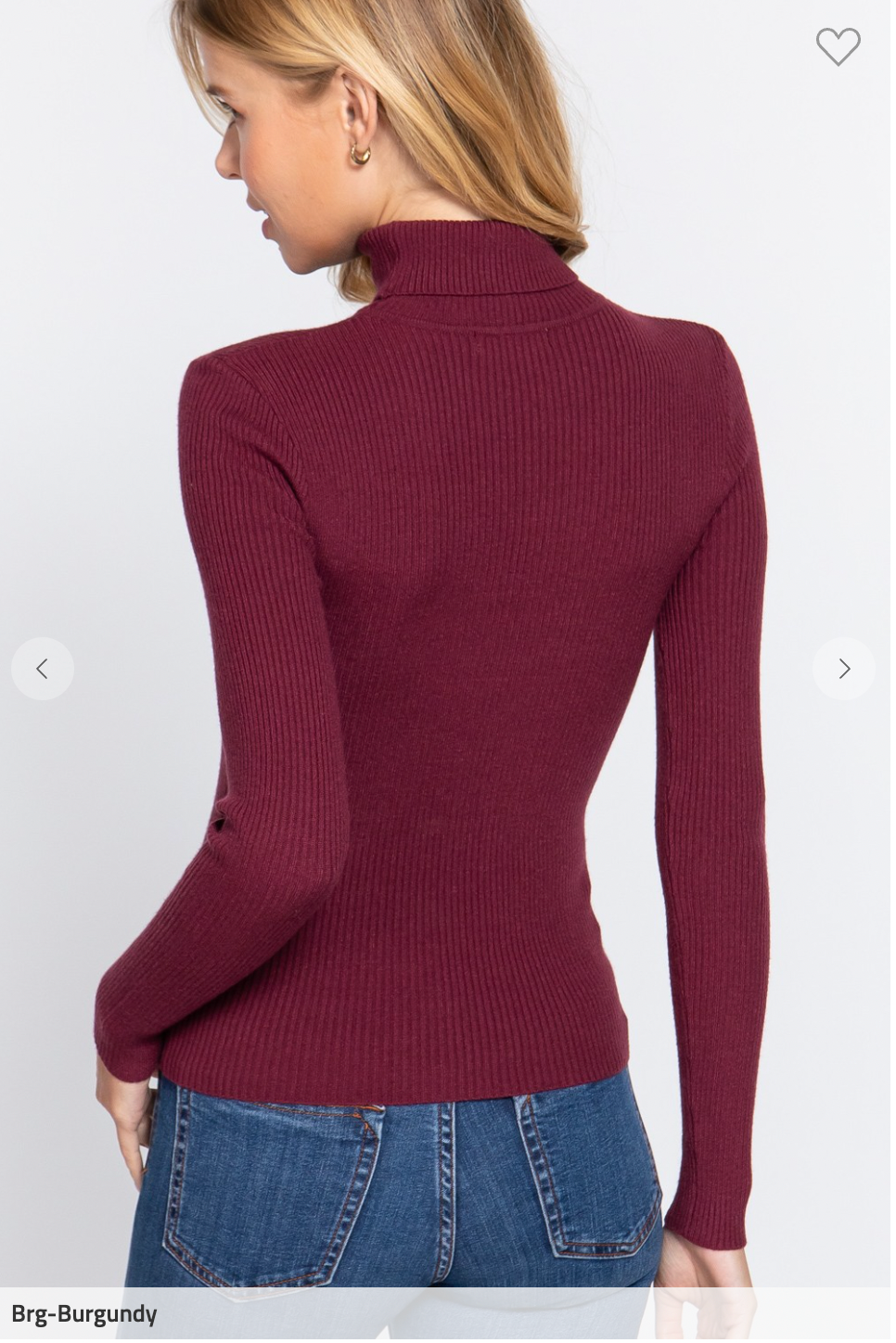Don't Be Late Turtleneck (Burgundy)
