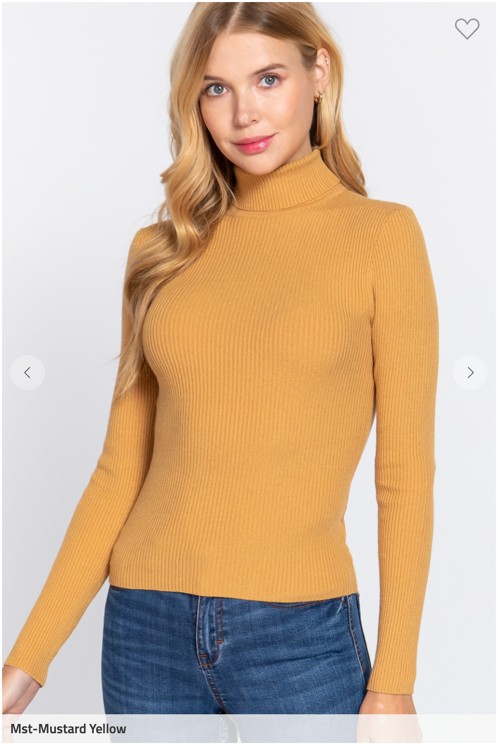 Don't Be Late Turtleneck (Mustard)