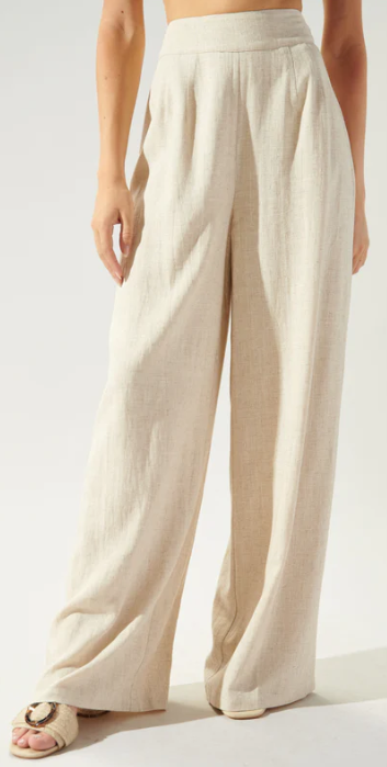 Nice Knowing You Pants (Natural Linen)