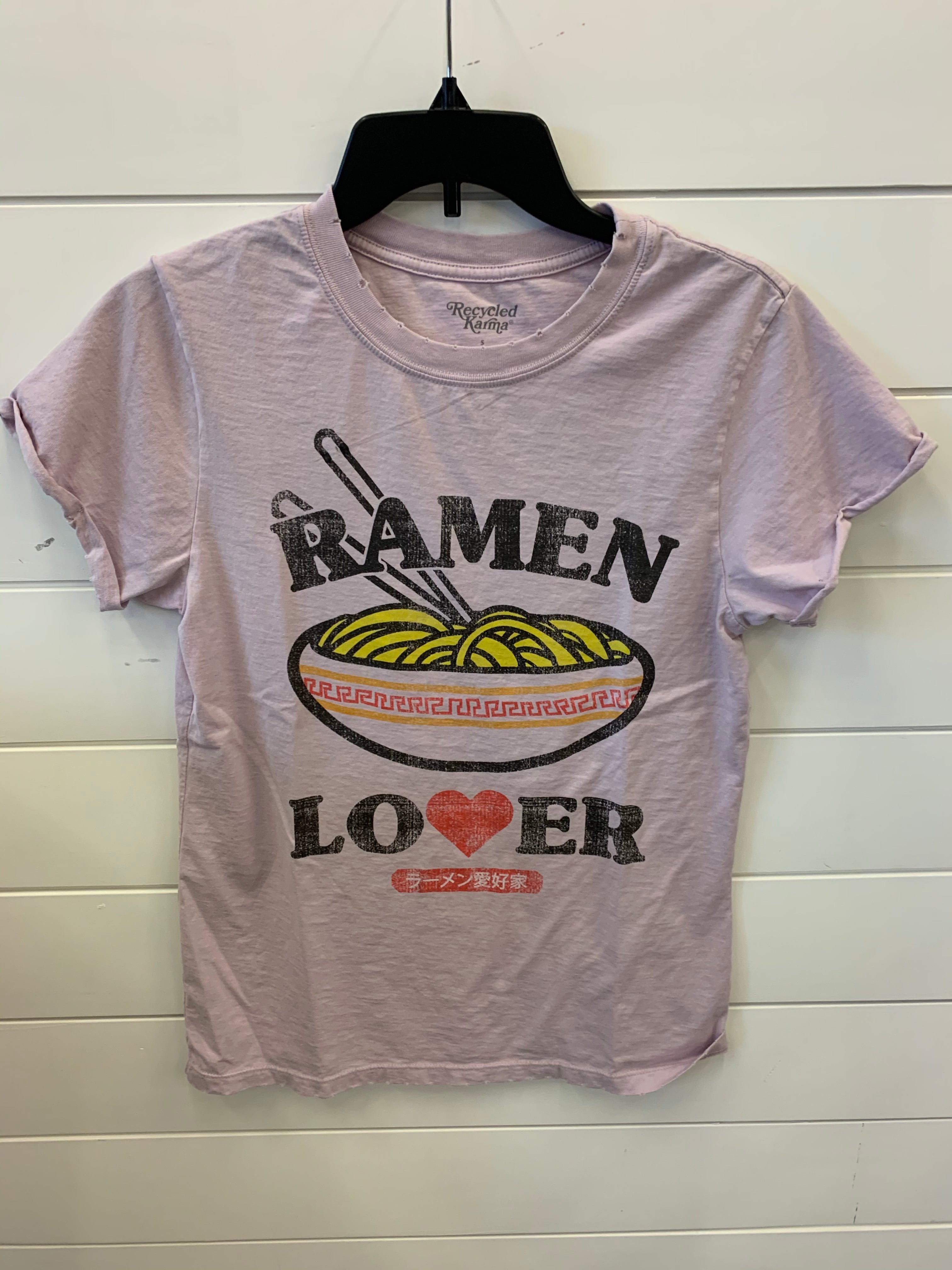 Recycled Karma Ramen Lover Graphic Tee (Lilac)